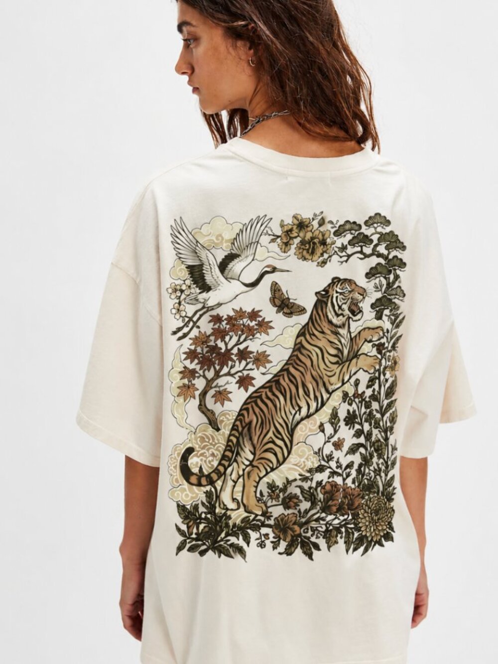 BOUTIQUE JUNGLE TIGER RELAXED TEE